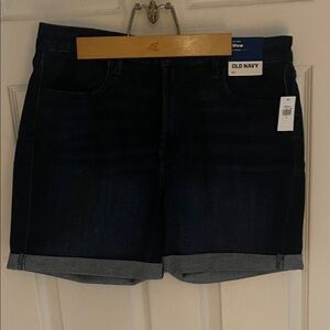 Old Navy Indigo Denim Shorts High Rise 5” inseam